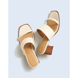 The Kaitlin Sandal, Madewell, Size 10, Ecru